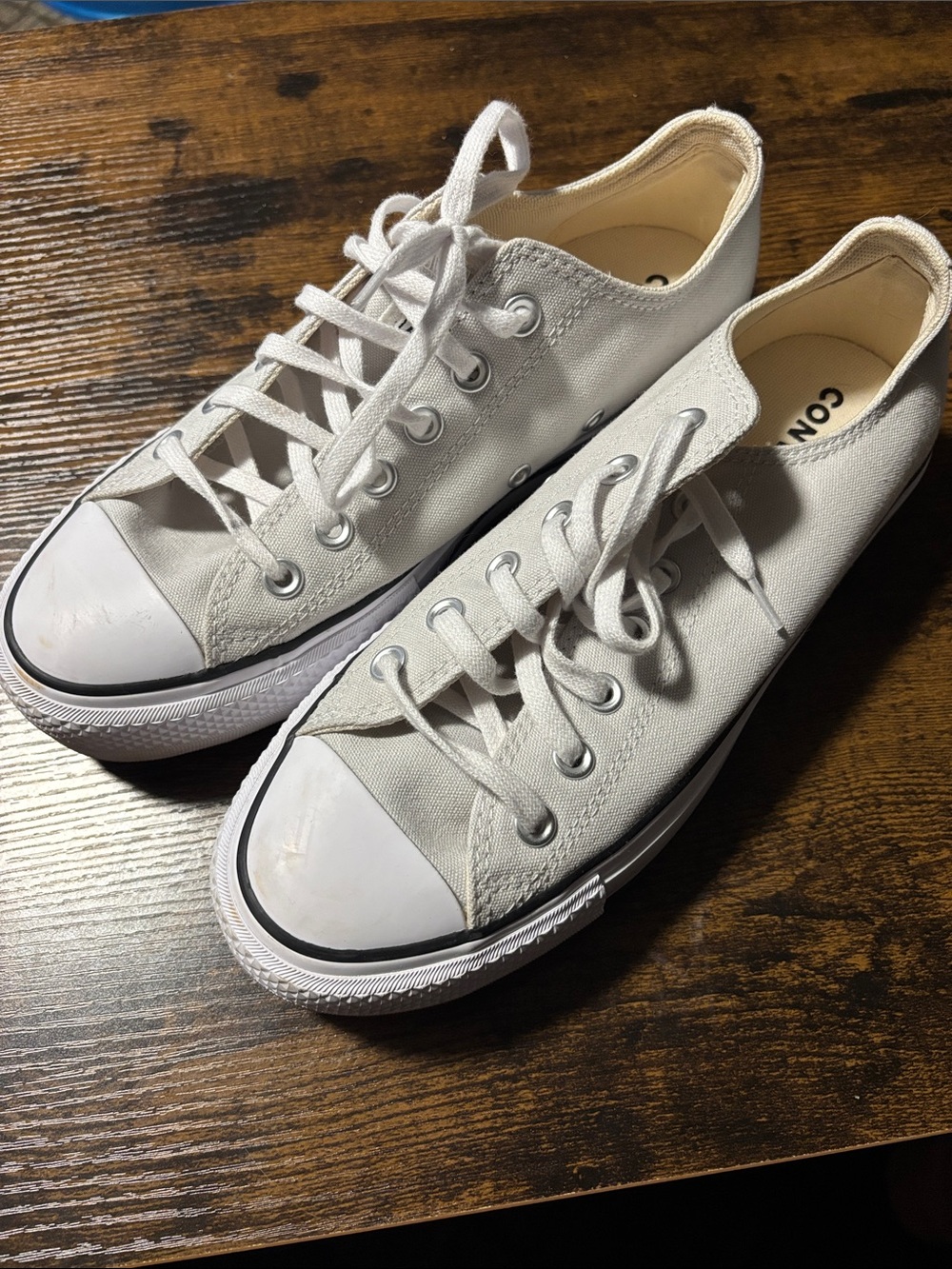 Converse Low Top All Star Canvas Sneakers in White